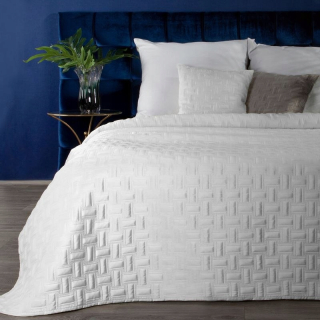 Prikrývka, prehozy na posteľ - Bedspread RIA3 170x210 cm biela