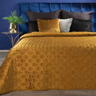 Prikrývka, prehozy na posteľ - Bedspread RIA3 170x210 cm zlato