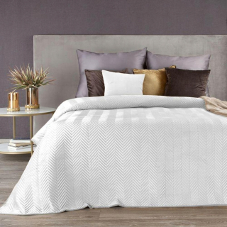 Prikrývka, prehozy na posteľ - Sofia Bedspread 200x220 cm biela