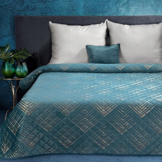 Prikrývka, prehozy na posteľ - Victoria Bedspread 2 220x240 cm tyrkysová