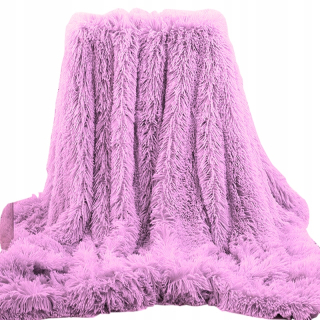 Prikrývka, prehozy na posteľ - Bedspread chlpatá prikrývka plyšový kožuch s kožou 200x220
