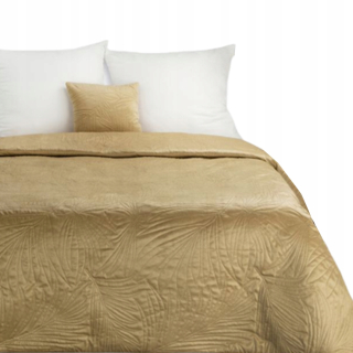 Prikrývka, prehozy na posteľ - Bedspread 200x220 prešívaná béžová béžová