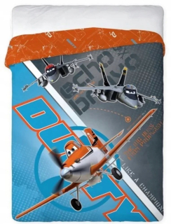Prikrývka, prehozy na posteľ - Bedspread to Bed lietadlá 160x200 lietadiel Disney