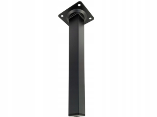 Nábytkové nožičky - Nohy pre stôl, štvorcový nábytok nohy čierna 25 cm