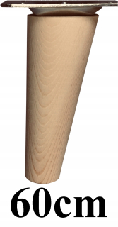 Nábytkové nožičky - Nohy drevených nôh zúžené zabíjanie 60 cm + list