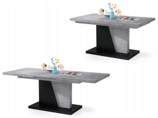 Konferenčný stolík do obývačky - Konferenčný stolík kolík 90 cm x 51 cm biely salón