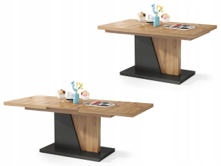 Konferenčný stolík do obývačky - NOIR OAK Artisan/Anthracite Bench Bed Bench