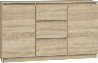 Šatníková skriňa do študenskej izby - Moderná zásuvka 120 cm zásuvky DOB