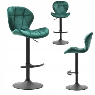 Barová stolička do kuchyne - Moderný bar Hocker z Velor č. 29 Green CZA