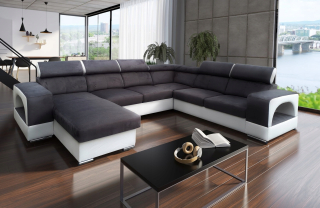 Rohová sedacia súprava - Moderný roh pre panoramatický showroom Kamelia