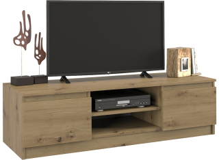 Tv stolík do obývačky - Moderný stolík RTV kabinet 120 cm dubový remeselník