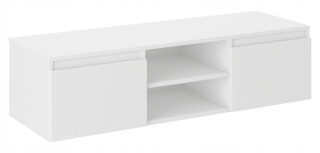 Tv stolík do obývačky - Modern Table RTV LCD kabinet 120 cm Biała pl