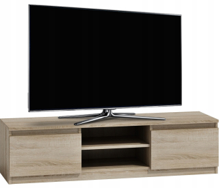 Skrinka pod TV - Moderný stolík RTV LCD kabinet 140 cm Sonoma Oak
