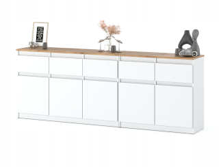 Komoda do študenskej izby - Moderný nábytok sada Billy Lux 200 cm farby