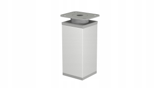Nábytkové nožičky - Nábytok päty 40x40 Noha nastaviteľná H 120 mm ALU