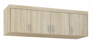 Šatníková skriňa do študenskej izby - Šatník 2d 160 x 250 - biely - producent!
