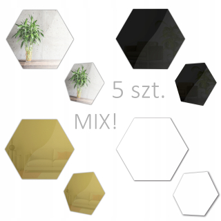 Destké samolepky - Lepkavé zrkadlá na stene mix farba krásne!