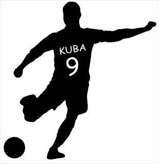 Destké samolepky - Futbalista Nálepka Meno a futbalové číslo