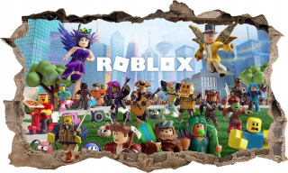 Destké samolepky - Nálepkový plagát Roblox 3d xxxxxl 100 cm č. 2