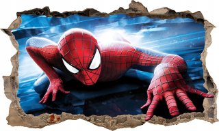 Destké samolepky - Nálepkový plagát na stene spiderman 3d xxxxxl