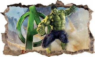 Destké samolepky - Nálepkový plagát pre Wall Avengers Hulk č. 11