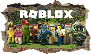 Destké samolepky - Nálepka na stenu plagátu Roblox 3d xxxxxx 100 cm