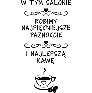 Destké samolepky - SLOPOVÝ SALLS SALON 44x82 cm