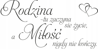 Destké samolepky - Nálepka na nálepku citát rodiny Rodina 100 cm