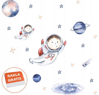 Destké samolepky - Nálepka na stenu Kosmos Galaxy pre deti