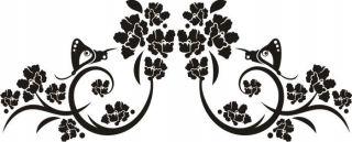Destké samolepky - Nábytok na nábytok na stenu Ornament 29