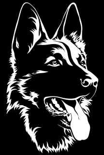Destké samolepky - Stupeľný psík Shepherd