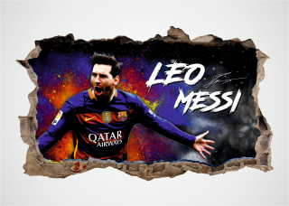 Destké samolepky - Nálepka na stenu Lionel Messi!