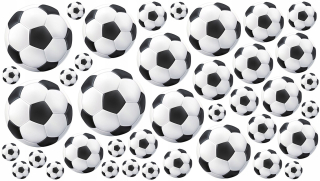 Destké samolepky - Futbalová nástenná nálepka 39 PC!