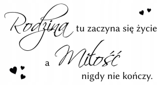 Destké samolepky - Nálepka na stenu na stene citácie rodiny Citáty