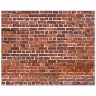 Destké samolepky - Nálepky 50x40 tehlová tehlová stena