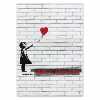 Destké samolepky - Nálepky 50x70 vždy dúfajú, že banksy