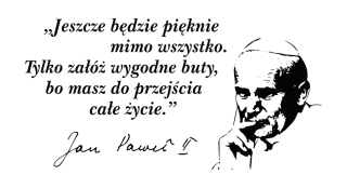 Destké samolepky - Citáty nálepiek na stene na stene titulky Jan Paweł