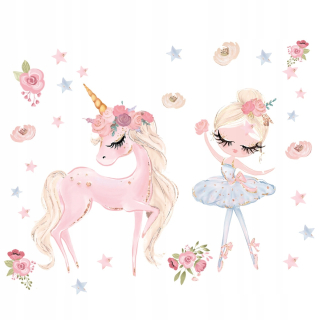 Destké samolepky - Unicorn Unicorn Wall Stickers