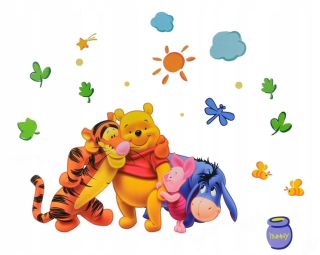 Destké samolepky - Nálepky na stenu Winnie the Pooh WS-0033