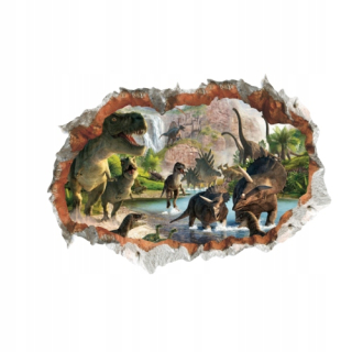 Destké samolepky - Nástenné nálepky dinosaurus dino dinosauri skrinka