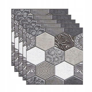 Destké samolepky - Nástenné nálepky dlaždice kuchyňa šedá 30x30cm 5 ks
