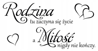 Destké samolepky - Nálepky na stenu cituje rodinnú lásku