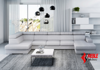 Rohová sedacia súprava - RTV Cabinet Loft 200 Wotan /Black Mat Wysoka