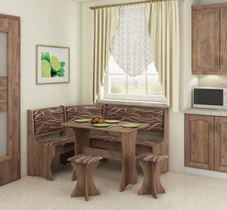 Jedálenská zostava, set - Zku Craft Tobaco Kitchen Corner
