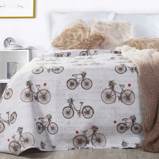 Prikrývka, prehozy na posteľ - Bedspread 170x210 Eurofirany Bike Bronze
