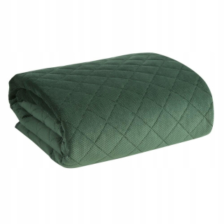 Prikrývka, prehozy na posteľ - Bedspread 170x210 c. Green Rombs