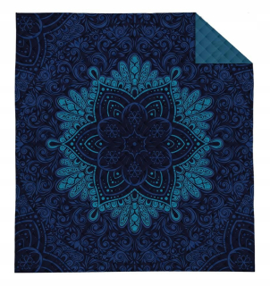 Prikrývka, prehozy na posteľ - Zastavenie 200x220 Dark Turquoise Rosette Dark Holland