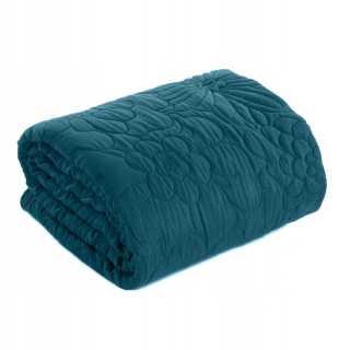 Prikrývka, prehozy na posteľ - Bunning 200x220 Blue Flower Pattern