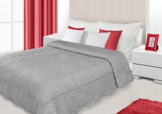 Prikrývka, prehozy na posteľ - Bedspread 220x240 Eurofirany Lidia Jasne Gray