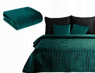 Prikrývka, prehozy na posteľ - Bedspread 280x260 Eurofirany Salvia7 c. Turkus